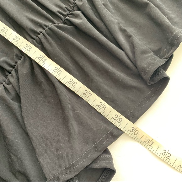 Nasty Gal Tiered Long Sleeve Top Size 6 Black - Picture 7 of 7